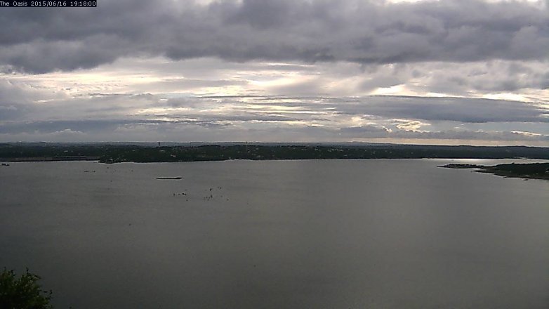 Lake Travis webcam, June 16, 2015 6:25 PM CT