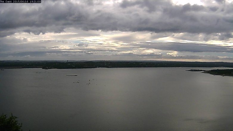 Lake Travis webcam, June 16, 2015 6:30 PM CT