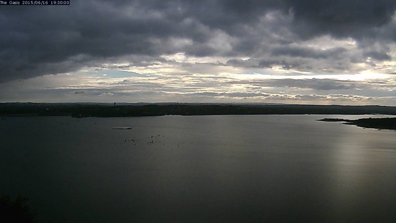 Lake Travis webcam, June 16, 2015 6:35 PM CT