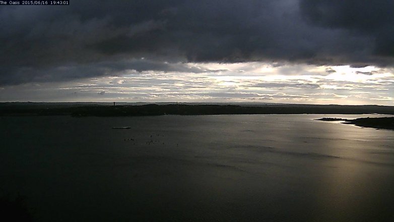 Lake Travis webcam, June 16, 2015 6:50 PM CT