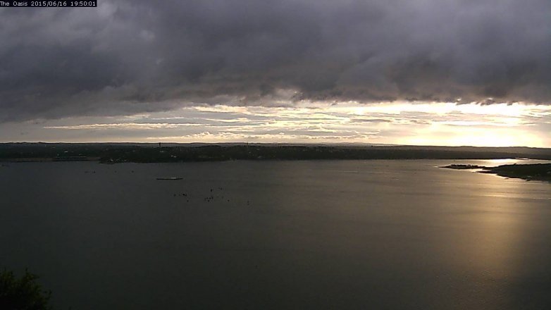 Lake Travis webcam, June 16, 2015 6:55 PM CT
