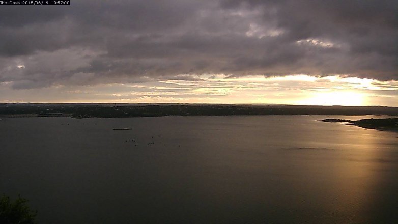 Lake Travis webcam, June 16, 2015 7:05 PM CT