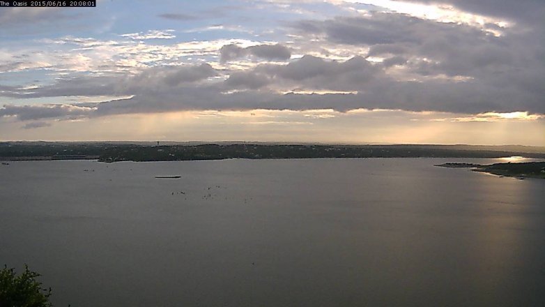 Lake Travis webcam, June 16, 2015 7:15 PM CT