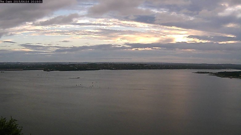 Lake Travis webcam, June 16, 2015 7:25 PM CT