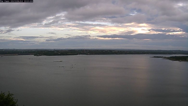 Lake Travis webcam, June 16, 2015 7:30 PM CT