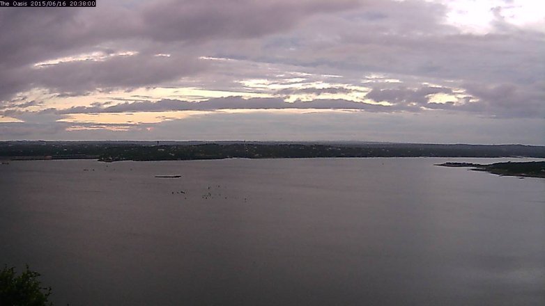 Lake Travis webcam, June 16, 2015 7:45 PM CT