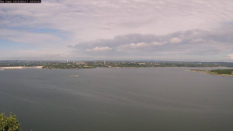 Lake Travis webcam, June 17, 2015 9:00 AM CT