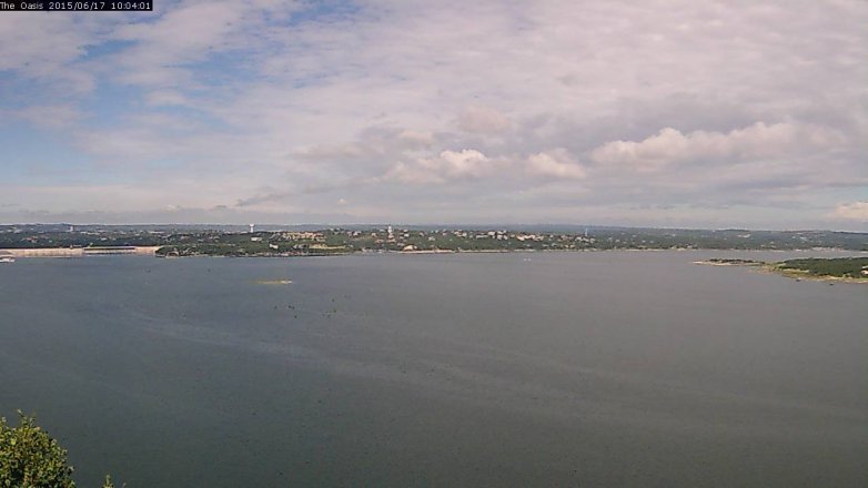 Lake Travis webcam, June 17, 2015 9:10 AM CT