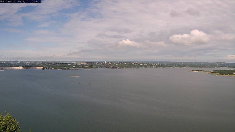 Lake Travis webcam, June 17, 2015 9:15 AM CT