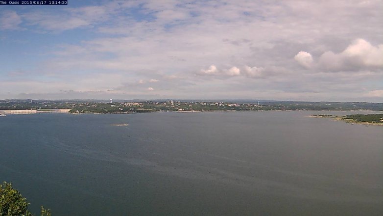 Lake Travis webcam, June 17, 2015 9:20 AM CT