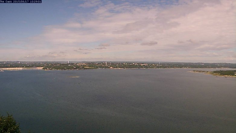 Lake Travis webcam, June 17, 2015 9:35 AM CT