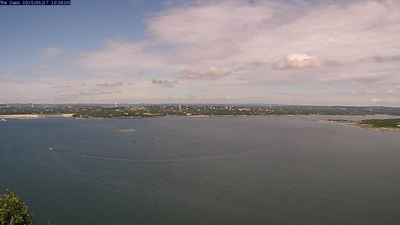 Lake Travis webcam, June 17, 2015 9:45 AM CT