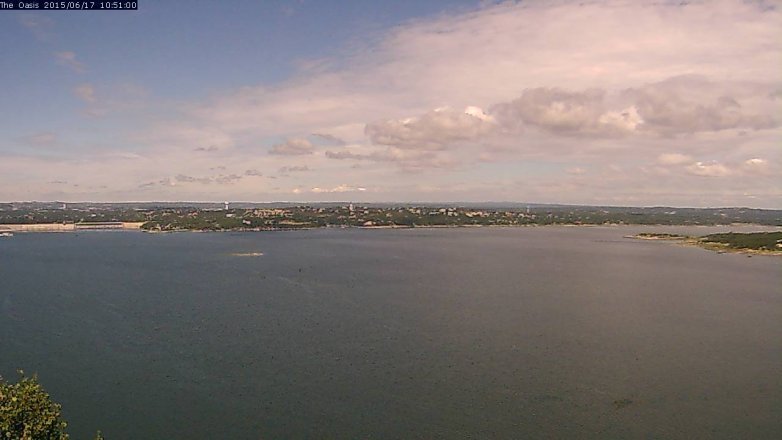 Lake Travis webcam, June 17, 2015 9:55 AM CT