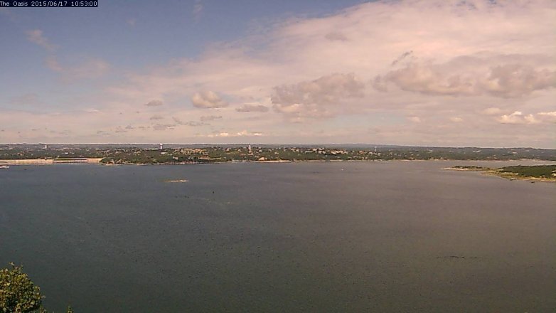 Lake Travis webcam, June 17, 2015 10:00 AM CT