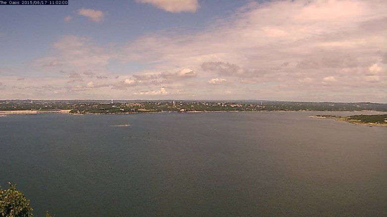Lake Travis webcam, June 17, 2015 10:10 AM CT