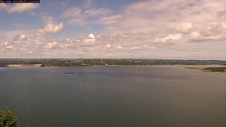 Lake Travis webcam, June 17, 2015 10:30 AM CT