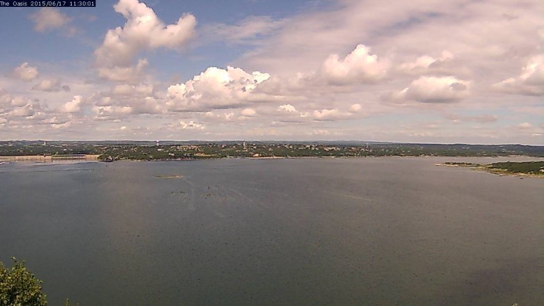 Lake Travis webcam, June 17, 2015 10:35 AM CT