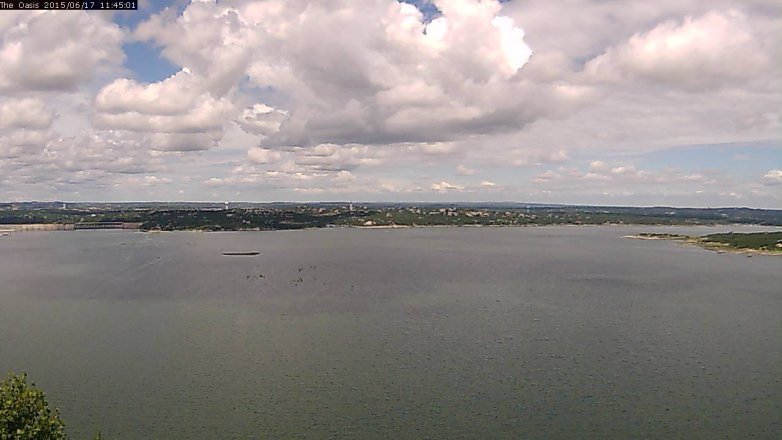 Lake Travis webcam, June 17, 2015 10:50 AM CT