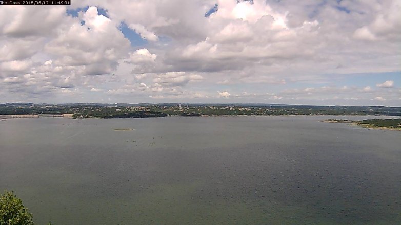 Lake Travis webcam, June 17, 2015 10:55 AM CT