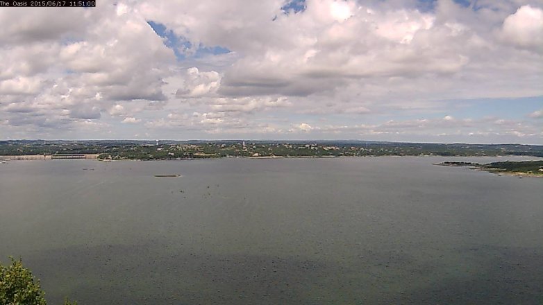 Lake Travis webcam, June 17, 2015 11:00 AM CT