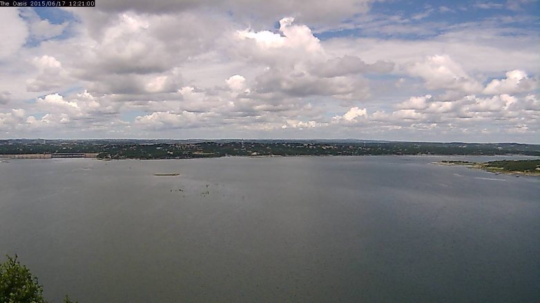 Lake Travis webcam, June 17, 2015 11:25 AM CT