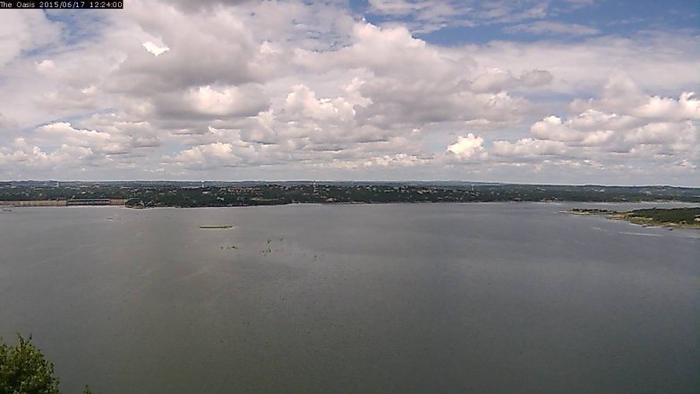 Lake Travis webcam, June 17, 2015 11:30 AM CT