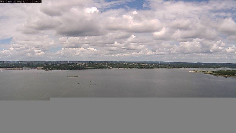 Lake Travis webcam, June 17, 2015 11:40 AM CT