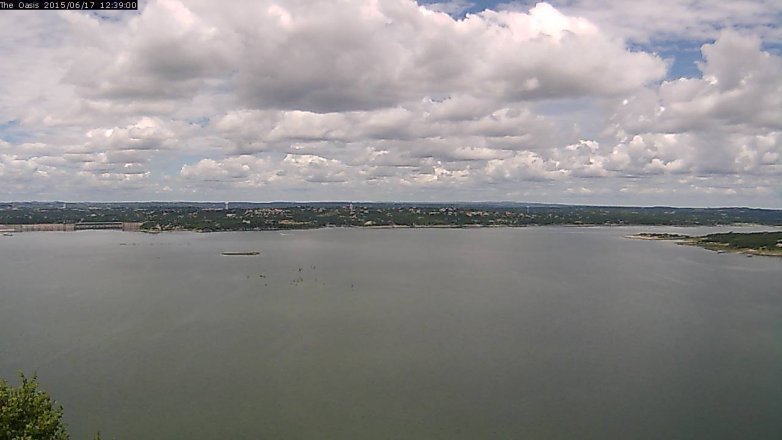 Lake Travis webcam, June 17, 2015 11:45 AM CT