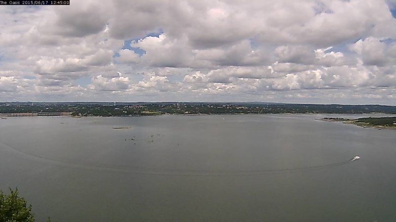 Lake Travis webcam, June 17, 2015 11:50 AM CT