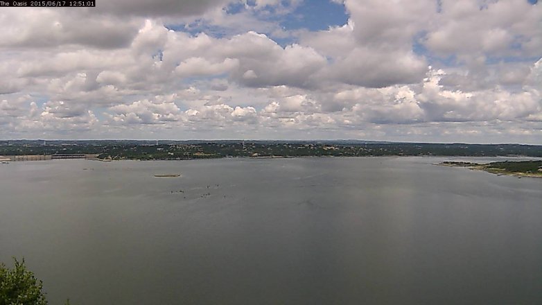 Lake Travis webcam, June 17, 2015 12:00 PM CT