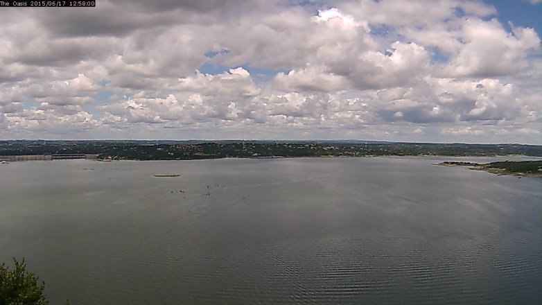 Lake Travis webcam, June 17, 2015 12:05 PM CT