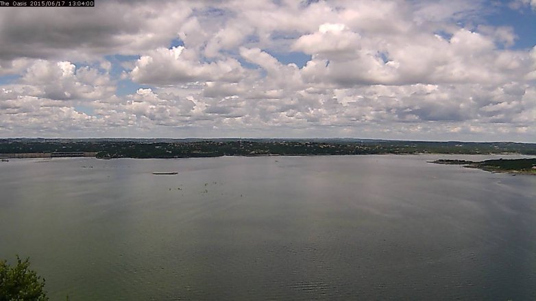 Lake Travis webcam, June 17, 2015 12:10 PM CT