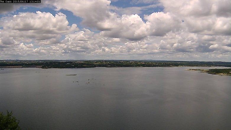 Lake Travis webcam, June 17, 2015 12:20 PM CT