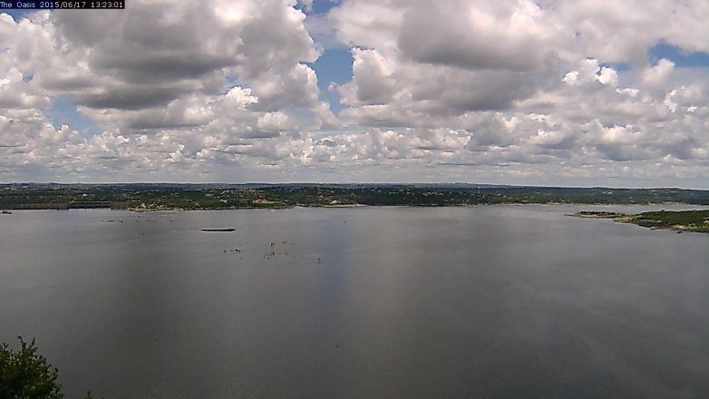 Lake Travis webcam, June 17, 2015 12:30 PM CT