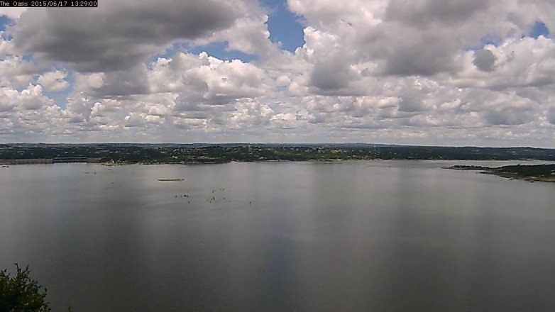 Lake Travis webcam, June 17, 2015 12:35 PM CT