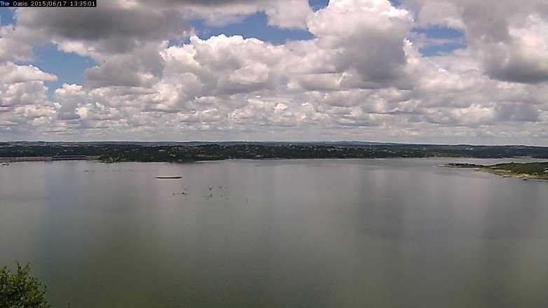 Lake Travis webcam, June 17, 2015 12:40 PM CT