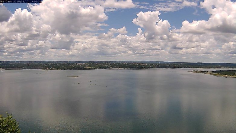 Lake Travis webcam, June 17, 2015 1:10 PM CT