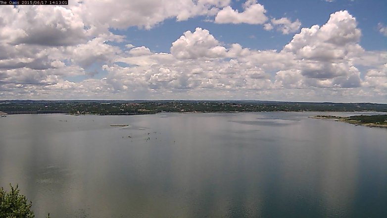 Lake Travis webcam, June 17, 2015 1:20 PM CT