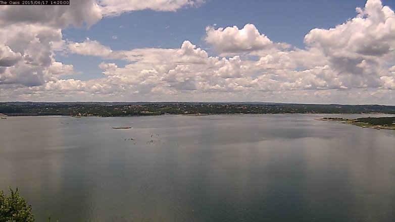 Lake Travis webcam, June 17, 2015 1:25 PM CT