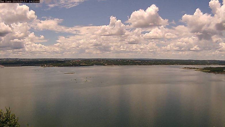 Lake Travis webcam, June 17, 2015 1:30 PM CT