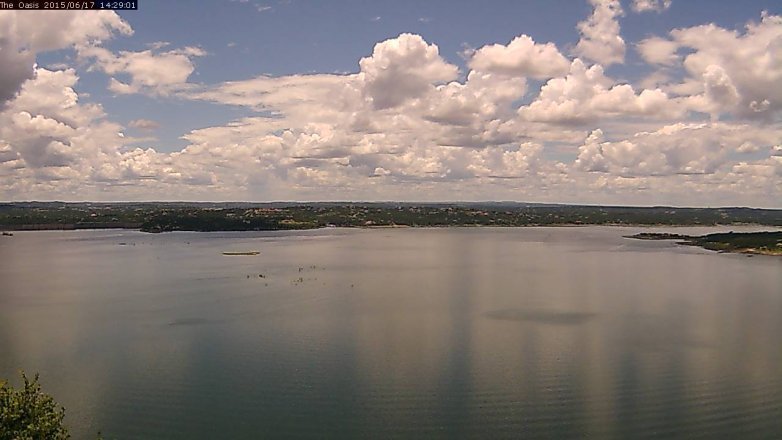 Lake Travis webcam, June 17, 2015 1:35 PM CT