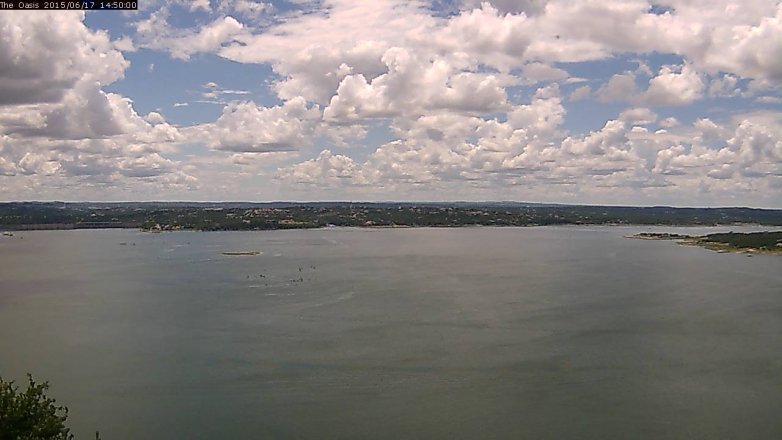 Lake Travis webcam, June 17, 2015 1:55 PM CT