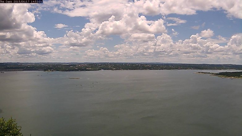 Lake Travis webcam, June 17, 2015 2:00 PM CT