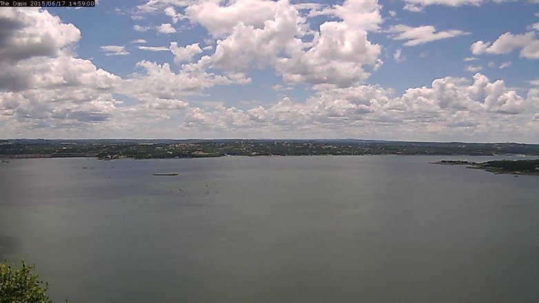 Lake Travis webcam, June 17, 2015 2:05 PM CT