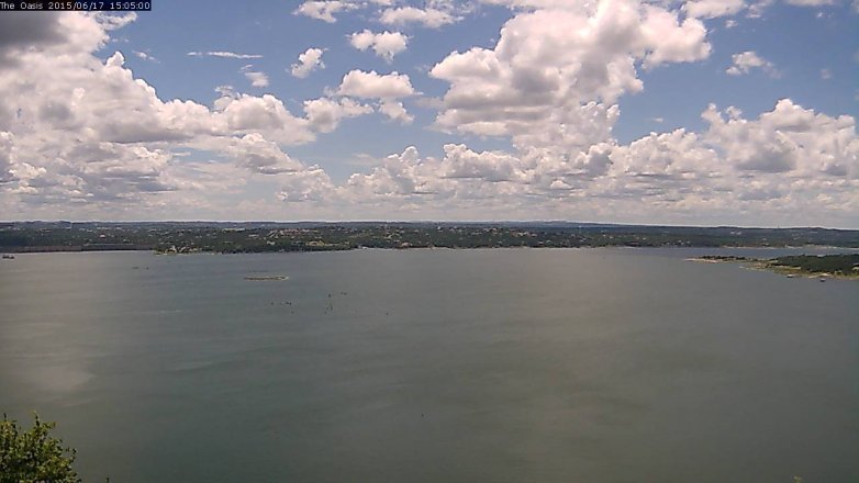 Lake Travis webcam, June 17, 2015 2:10 PM CT