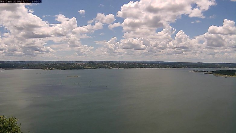 Lake Travis webcam, June 17, 2015 2:15 PM CT