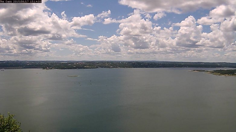 Lake Travis webcam, June 17, 2015 2:20 PM CT