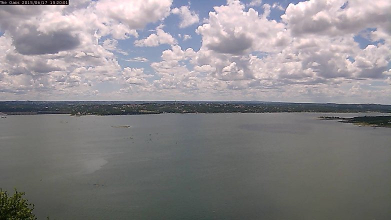 Lake Travis webcam, June 17, 2015 2:25 PM CT