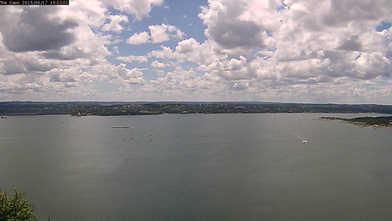 Lake Travis webcam, June 17, 2015 2:30 PM CT