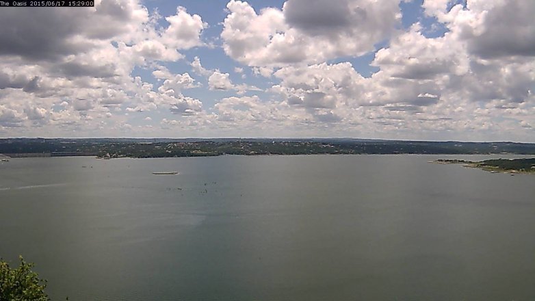 Lake Travis webcam, June 17, 2015 2:35 PM CT